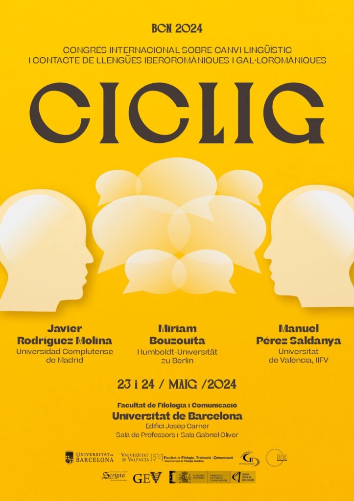 Congrés internacional sobre canvi lingüístic i contacte de llengües iberoromàniques i gal·loromàniques (CICLIG)